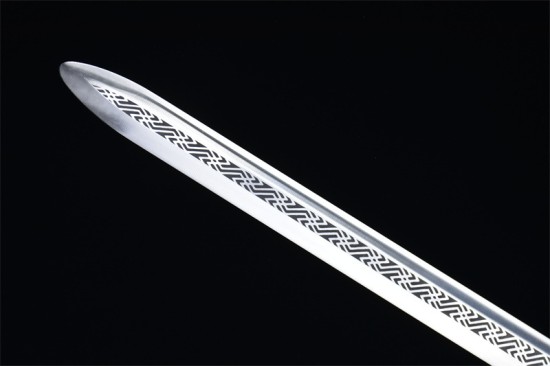 Douyin same Longquan sword handmade forging all -in -one wooden handle six sides Tang sword sword sword sword collectible blade