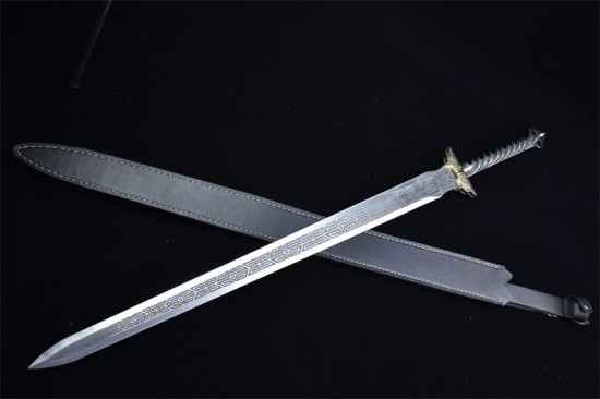 Longquan sword handmade forging all -in -one modern six -faced Tang sword body, sword film film and television long sword crafts