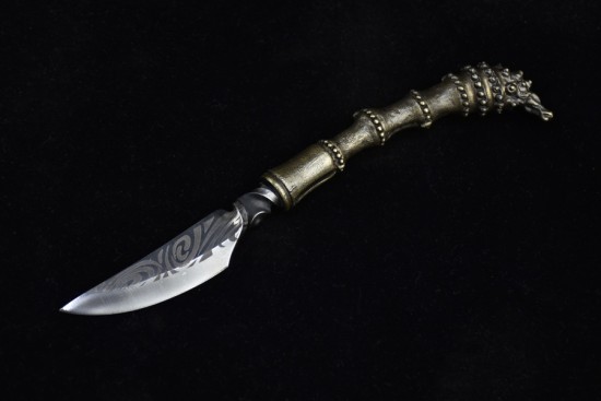 Longquan Pu'er Tea Knife Handmade Copper Black Tea Knife Stainless Steel Tea Kida Tea Cape Cape Cerebage Inherited Traditional Collection