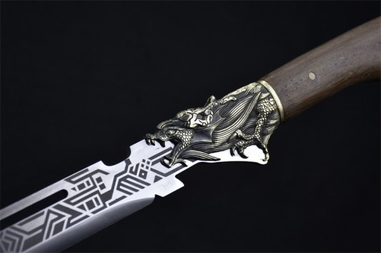 Longquan City Sword Handmade Forging Together Sword Film and Television Long Sword Defense Cold Weapon Tang Sword Crafts