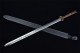 Douyin same Longquan sword handmade forging all -in -one wooden handle six sides Tang sword sword sword sword collectible blade