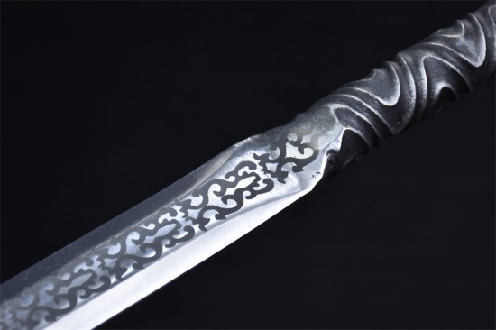 Longquan City Sword Handmade Forging Integrated Six Sides Tang Sword Television Han Sword Cold Weapon Long Sword Craft