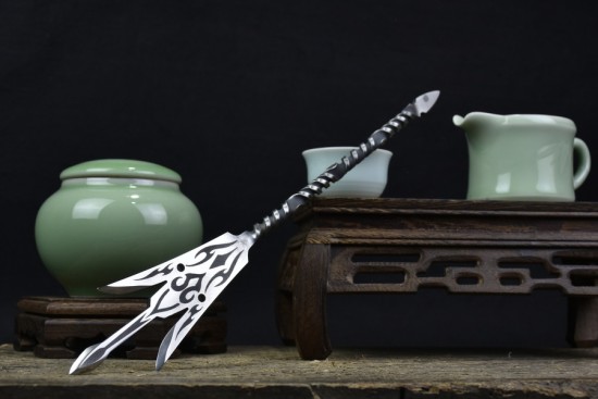 Longquan tea needle tea knife tea cone tea set stainless steel tea pry tea handmade tea brick blades
