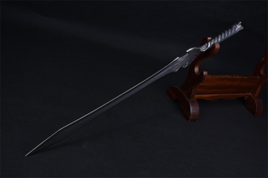 Longquan sword handmade forging integrated stainless steel sword film television Han sword body anti -body collectible blade crafts