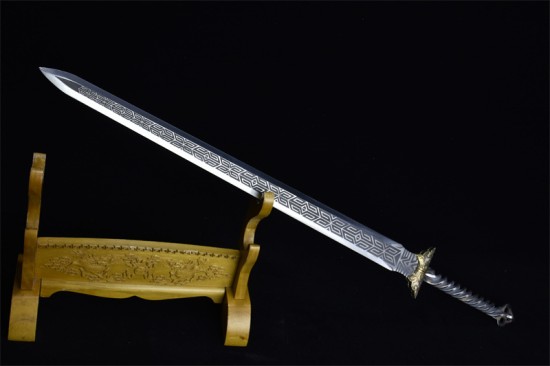 Longquan sword handmade forging all -in -one modern six -faced Tang sword body, sword film film and television long sword crafts