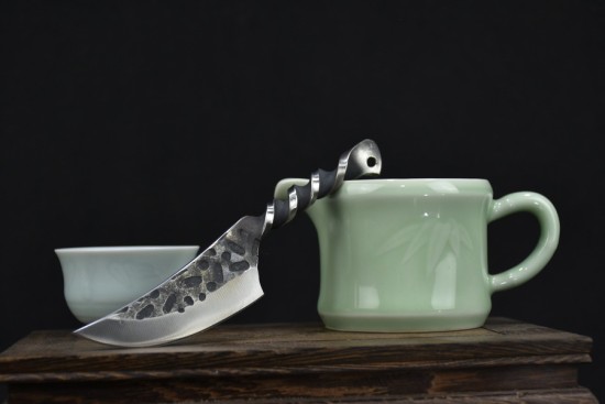 Longquan forging all -in -one Douyin tea knife tea needle Pu'er tea knife black tea ceremony accessories Guma tea knife 功 具 具