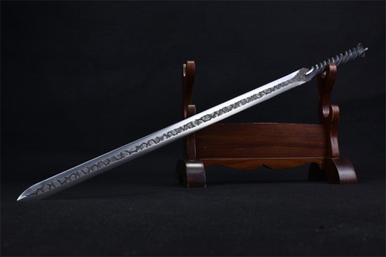 Longquan sword handmade forging integrated six -faced Han sword Tang sword film chief sword hard sword hard sword collectible blades collection
