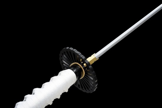 Longquan City Sword Manganese Steel forging Pushing Pushing Bai Double Line long Japanese-style imitation knife command knife 376-432