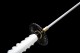 Longquan City Sword Manganese Steel forging Pushing Pushing Bai Double Line long Japanese-style imitation knife command knife 376-432