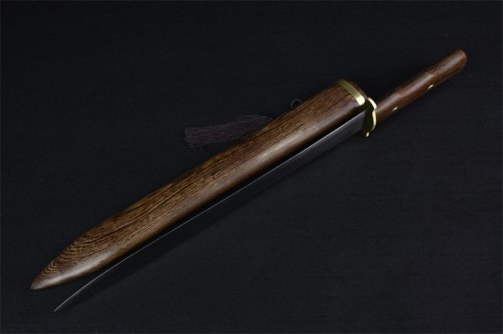 Longquan sword handmade forging high manganese steel all -in -one short sword film television sword sword sword collectible blade craft