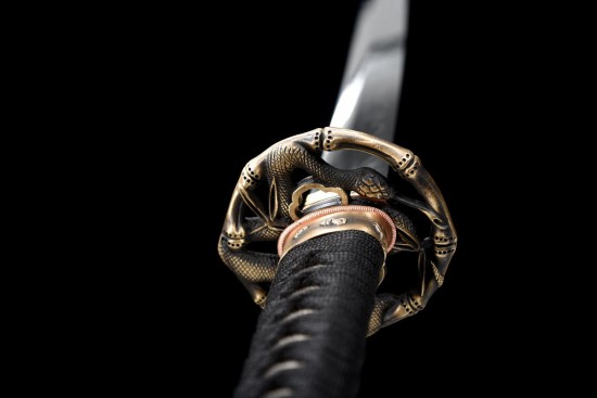 Longquan City Sword T10 Steel forging Blade Blade Blade Flame Pure Copper Mirror Mirror grinding long model command knife 376-432