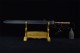 Douyin same Longquan sword handmade forging all -in -one wooden handle six sides Tang sword sword sword sword collectible blade