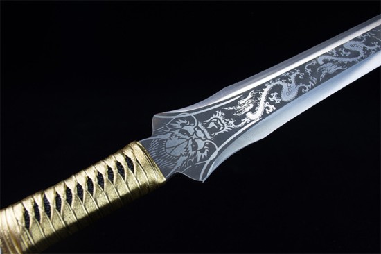 Longquan sword handmade forging modern integrated Han sword body collectible blade film and television sword collection process