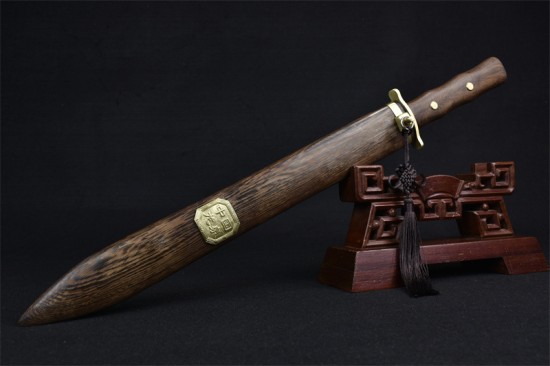 Longquan sword handmade forging high manganese steel all -in -one short sword film television sword sword sword collectible blade craft