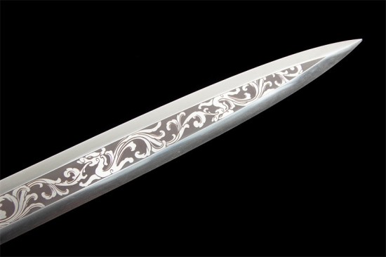 Longquan sword handmade forging all -in -one modern six -faced Han sword collectible blade defense short sword craft sword