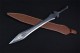 Longquan sword handmade forging integrated stainless steel sword film television Han sword body anti -body collectible blade crafts