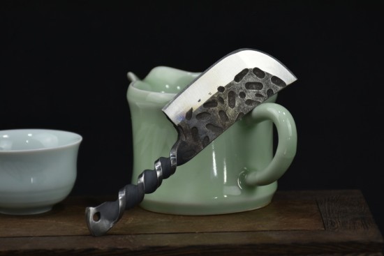 Longquan forging all -in -one Douyin tea knife tea needle Pu'er tea knife black tea ceremony accessories Guma tea knife 功 具 具
