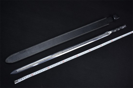 Longquan City Sword Handmade Forging Integrated Six Sides Tang Sword Television Han Sword Cold Weapon Long Sword Craft