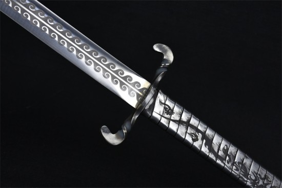 Longquan City Sword Handmade Forging Tongshi Tang Sword Head Stainless Steel Sword Sword Film Cold Weapon
