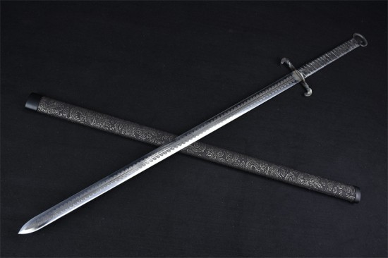 Longquan City Sword Handmade Forging Tongshi Tang Sword Head Stainless Steel Sword Sword Film Cold Weapon