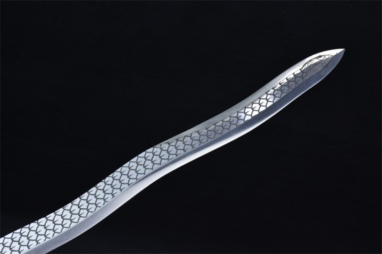 Longquan sword handmade forging all -in -one, sword, bending snake sword film, Tang sword, Tang sword, anti -body collectible blade long sword