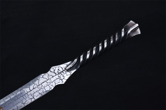 Longquan sword handmade forging integrated cracks, sword film, Han sword Tang sword Tang sword collectible blade long sword decoration