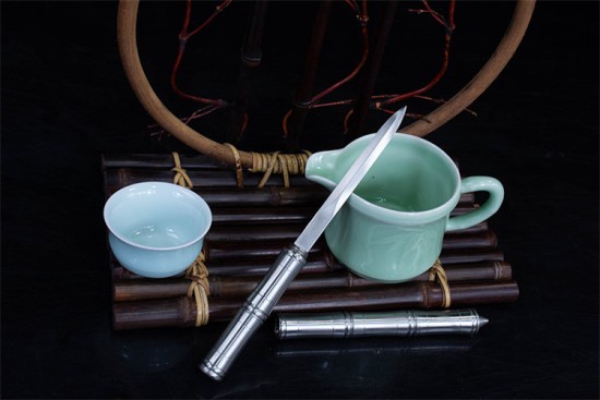 Tea knife and tea needle tea ceremony tool high -end pry tea knife tool eighteen mini blade decorative ornaments