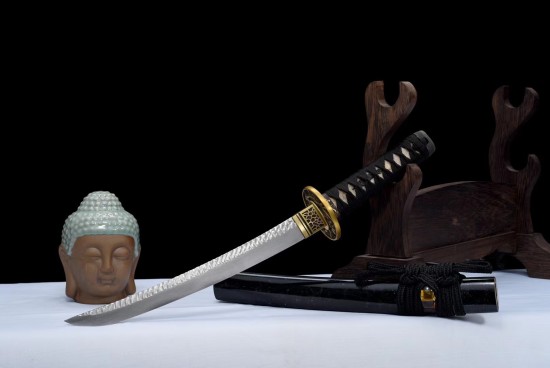Longquan City Sword Hundred Refined Labor Tattoo Drinks Pure Copper Settles Short Japanese Knife Command 376-432
