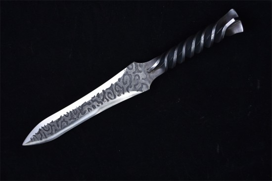 Longquan City Sword Handmade Forging Together Short Sword Film Television Han Sword Defense Cold Weapon Sword Craft