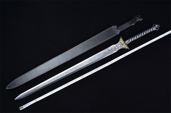 Longquan sword handmade forging all -in -one modern six -faced Tang sword body, sword film film and television long sword crafts