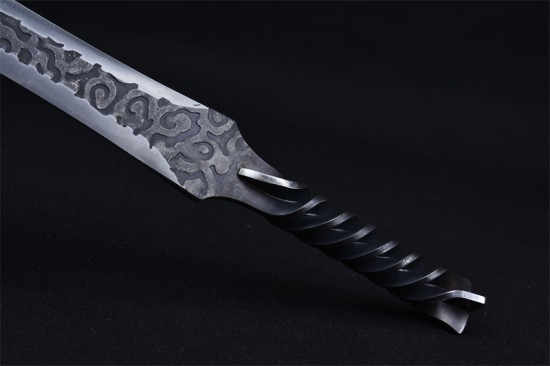 Longquan City Sword Handmade Forging Together Short Sword Film Television Han Sword Defense Cold Weapon Sword Craft