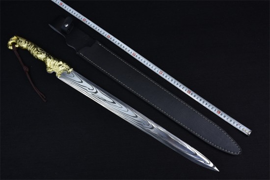 Longquan sword handmade forging integrated sword film film and television anti -collectible blade stainless steel decorative craft