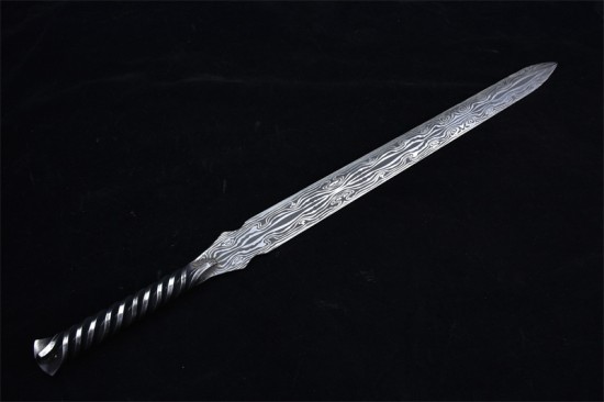 Longquan City Sword Handmade Forging Together Bottom Sword Film Television Han Sword Defense Cold Weapon Long Sword Craft