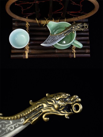 Crocodile micro -kitchen knife, small kitchen knife mini, play small object knife, fruit knife, tea knife outdoor knife