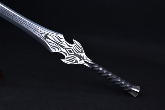 Longquan sword handmade forging integrated stainless steel sword film television Han sword body anti -body collectible blade crafts