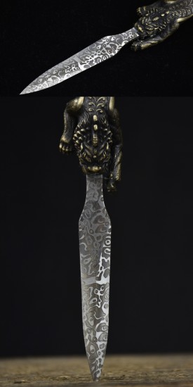 Longquan Pu'er Tea Knife Handmade Copper Black Tea Knife Stainless Steel Tea Kida Tea Cape Cape Cerebage Inherited Traditional Collection