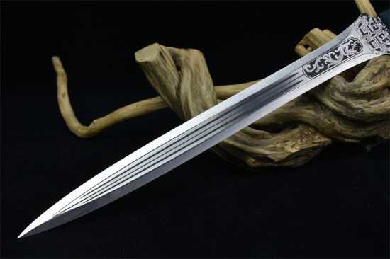 Longquan sword handmade forging modern integrated Han sword body collectible blade film and television sword collection process