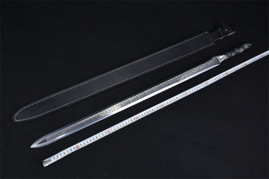 Longquan City Sword Handmade Forging Integrated Six Sides Tang Sword Television Han Sword Cold Weapon Long Sword Craft