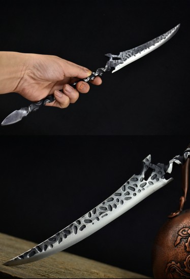One -in -one tea knife Longquan tea knife handmade stainless steel Pu'er tea knife black tea channel accessories Guma tea knife kung fu tea set
