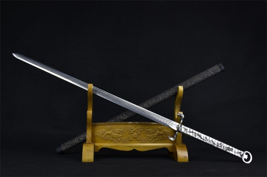 Longquan City Sword Handmade Forging Tongshi Tang Sword Head Stainless Steel Sword Sword Film Cold Weapon