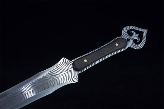 Longquan sword handmade forging modern integrated Han sword body collectible blade film and television sword collection process