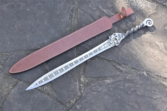 Longquan sword handmade forging one -piece six -faced Han sword film sword collectible blade long sword collection artwork