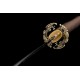 Samurai Sword with Twisted Damascus Pattern 