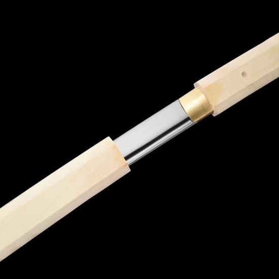 Sword Kendo White Wood Sheaths Japanese -style forged martial arts practice knife weapon