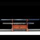 Sword Manganese steel baking blue carved dragon embroidery spring sword handmade handmade forging straight knife weapons