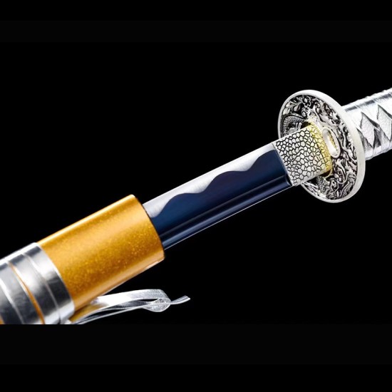 katana 008 Baked blue Yellow Dragon 1060 High carbon steel katana 008 Baked blue Yellow Dragon 1060 High carbon steel