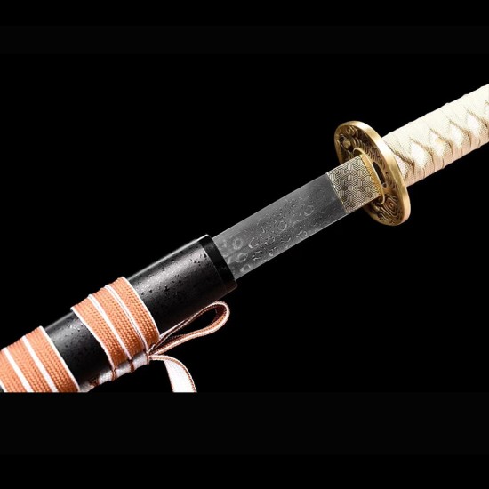 katana 089 thunder cut Self made patterned steel katana 089 thunder cut Self made patterned steel