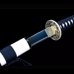 katana 005 Baked blue white dragen high manganese steel