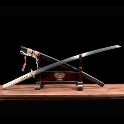 katana 089 thunder cut Self made patterned steel