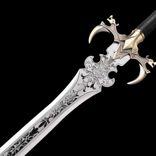Sword integrated spring steel forging sword cross -border western war sword anime cold weapon